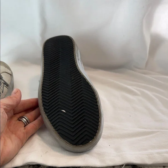 Golden Goose White and Gray Sneakers - Picture 9 of 10